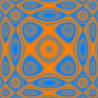 , Dodger Blue and Dark Orange plasma wave seamless tileable