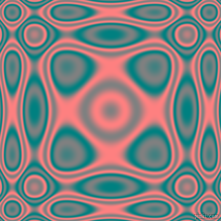 , Teal and Salmon plasma wave seamless tileable