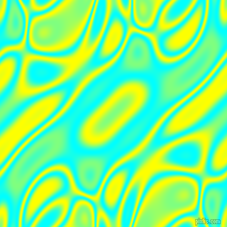 Aqua and Yellow plasma waves seamless tileable