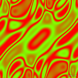 , Chartreuse and Red plasma waves seamless tileable