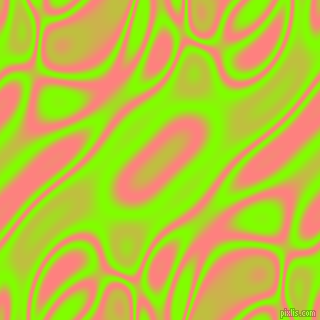 , Chartreuse and Salmon plasma waves seamless tileable