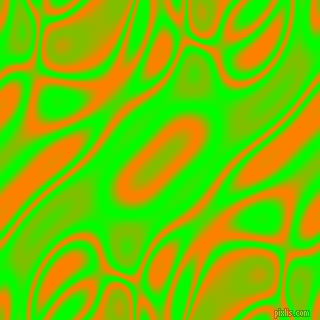 Lime and Dark Orange plasma waves seamless tileable