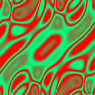 Spring Green and Red plasma waves seamless tileable