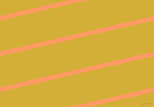 13 degree angle lines stripes, 14 pixel line width, 101 pixel line spacing, Atomic Tangerine and Metallic Gold stripes and lines seamless tileable