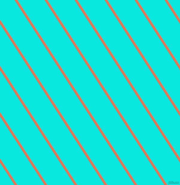 123 degree angle lines stripes, 8 pixel line width, 76 pixel line spacing, Burnt Sienna and Bright Turquoise stripes and lines seamless tileable