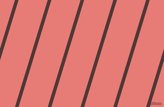 73 degree angle lines stripes, 11 pixel line width, 89 pixel line spacing, Cocoa Bean and Geraldine stripes and lines seamless tileable