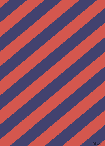 40 degree angle lines stripes, 39 pixel line width, 39 pixel line spacing, Corn Flower Blue and Valencia stripes and lines seamless tileable