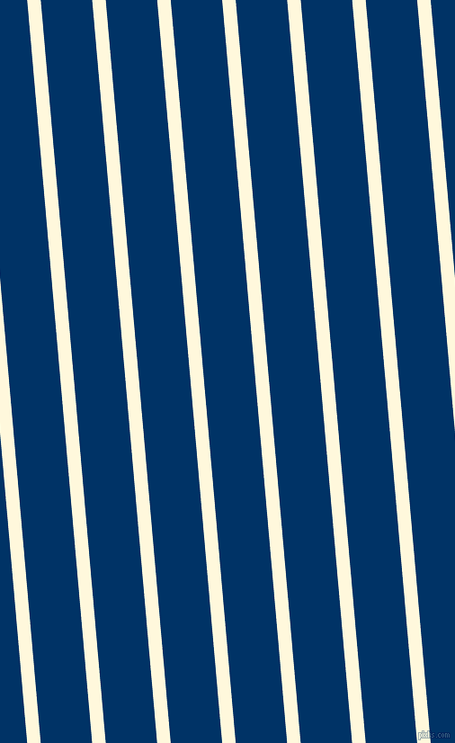 95 degree angle lines stripes, 15 pixel line width, 57 pixel line spacing, Corn Silk and Prussian Blue stripes and lines seamless tileable