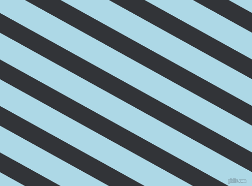 151 degree angle lines stripes, 34 pixel line width, 46 pixel line spacing, Ebony Clay and Light Blue stripes and lines seamless tileable