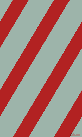 59 degree angle lines stripes, 52 pixel line width, 83 pixel line spacing, Fire Brick and Skeptic stripes and lines seamless tileable
