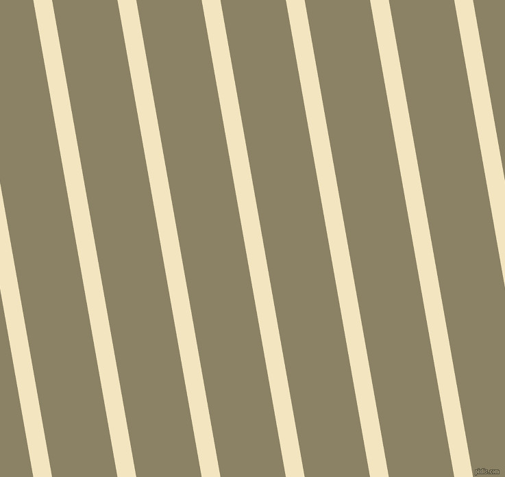 100 degree angle lines stripes, 27 pixel line width, 94 pixel line spacing, Half Colonial White and Granite Green stripes and lines seamless tileable