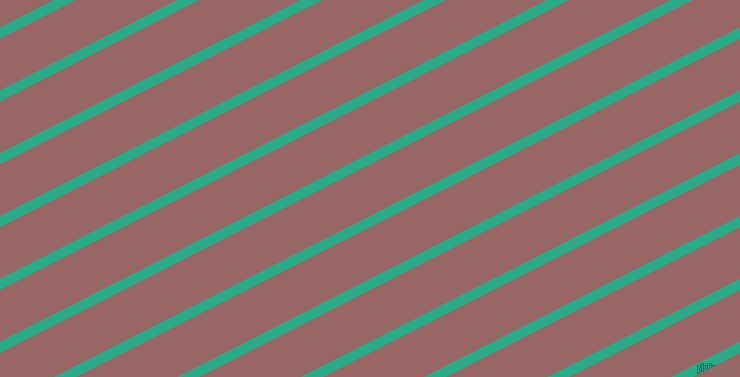 27 degree angle lines stripes, 10 pixel line width, 46 pixel line spacing, Jungle Green and Copper Rose stripes and lines seamless tileable