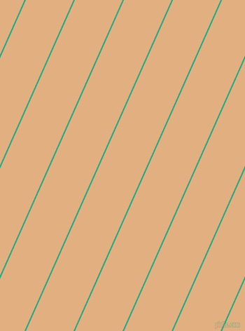 66 degree angle lines stripes, 2 pixel line width, 62 pixel line spacing, Jungle Green and Manhattan stripes and lines seamless tileable