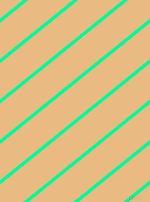 39 degree angle lines stripes, 7 pixel line width, 58 pixel line spacing, Medium Spring Green and Corvette stripes and lines seamless tileable