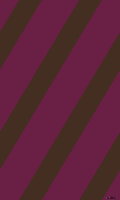 59 degree angle lines stripes, 64 pixel line width, 105 pixel line spacing, Morocco Brown and Pompadour stripes and lines seamless tileable