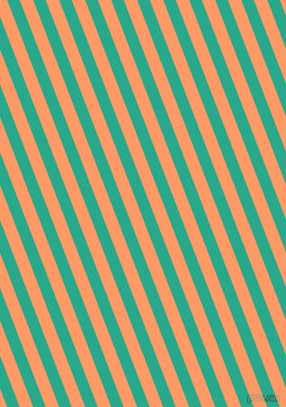 111 degree angle lines stripes, 13 pixel line width, 14 pixel line spacing, Niagara and Atomic Tangerine stripes and lines seamless tileable