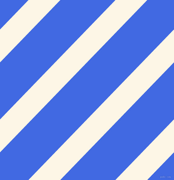46 degree angle lines stripes, 74 pixel line width, 128 pixel line spacing, Old Lace and Royal Blue stripes and lines seamless tileable