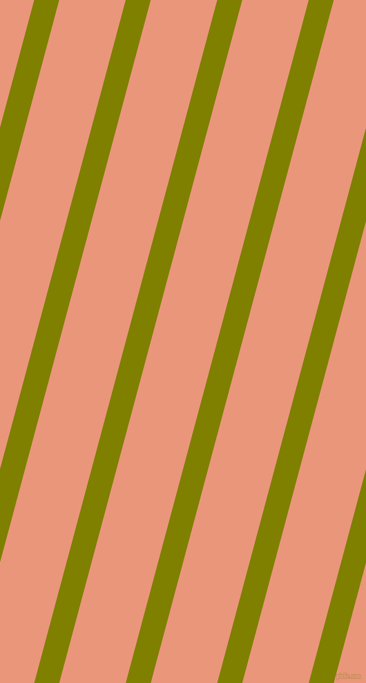 75 degree angle lines stripes, 35 pixel line width, 93 pixel line spacing, Olive and Dark Salmon stripes and lines seamless tileable