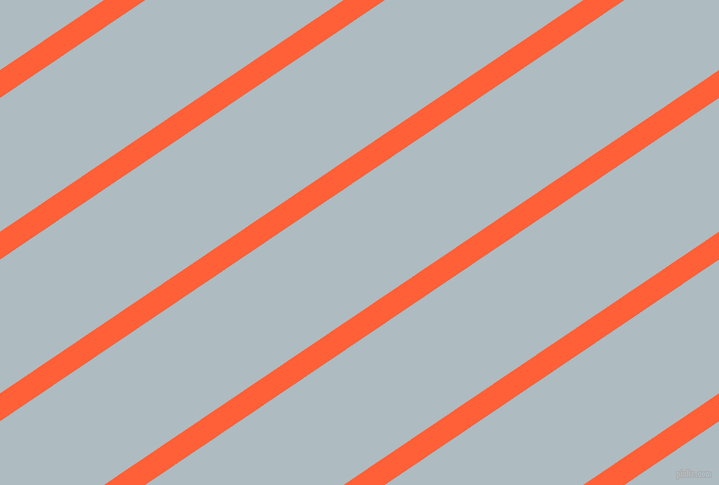 34 degree angle lines stripes, 23 pixel line width, 111 pixel line spacing, Outrageous Orange and Heather stripes and lines seamless tileable