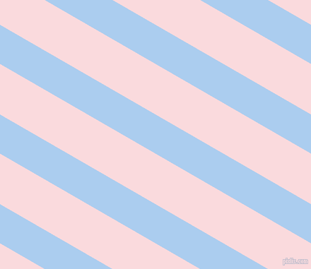 150 degree angle lines stripes, 48 pixel line width, 62 pixel line spacing, Pale Cornflower Blue and Pale Pink stripes and lines seamless tileable
