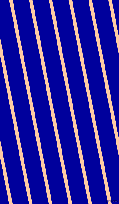 101 degree angle lines stripes, 11 pixel line width, 51 pixel line spacing, Peach and New Midnight Blue stripes and lines seamless tileable