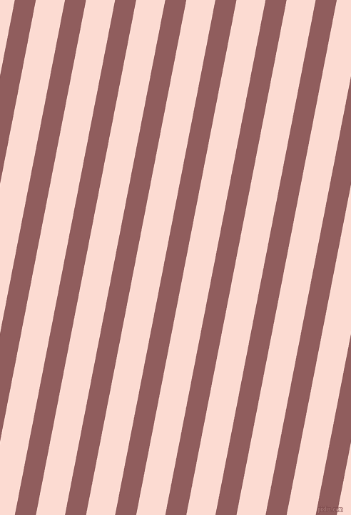 79 degree angle lines stripes, 29 pixel line width, 40 pixel line spacing, Rose Taupe and Pippin stripes and lines seamless tileable