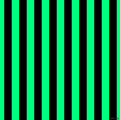 vertical lines stripes, 32 pixel line width, 32 pixel line spacing, Black and Spring Green vertical lines and stripes seamless tileable