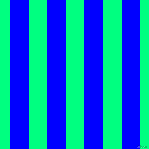 vertical lines stripes, 64 pixel line width, 64 pixel line spacing, Blue and Spring Green vertical lines and stripes seamless tileable