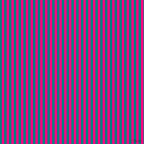 vertical lines stripes, 8 pixel line width, 8 pixel line spacing, Deep Pink and Teal vertical lines and stripes seamless tileable