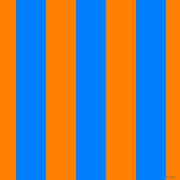 Dodger Blue And Dark Orange Vertical Lines And Stripes Seamless