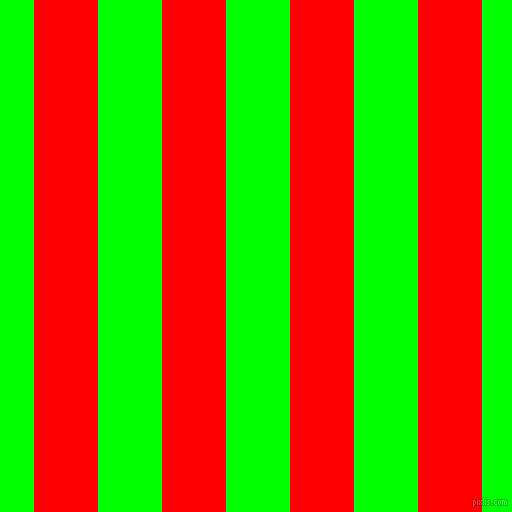 vertical lines stripes, 64 pixel line width, 64 pixel line spacing, Red and Lime vertical lines and stripes seamless tileable