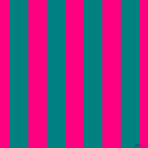 vertical lines stripes, 64 pixel line width, 64 pixel line spacing, Teal and Deep Pink vertical lines and stripes seamless tileable