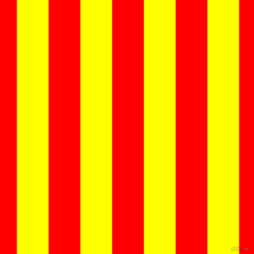 vertical lines stripes, 64 pixel line width, 64 pixel line spacing, Yellow and Red vertical lines and stripes seamless tileable