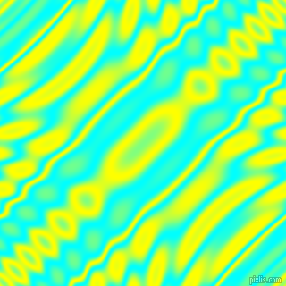 , Aqua and Yellow wavy plasma ripple seamless tileable
