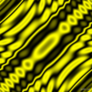 Black and Yellow wavy plasma ripple seamless tileable