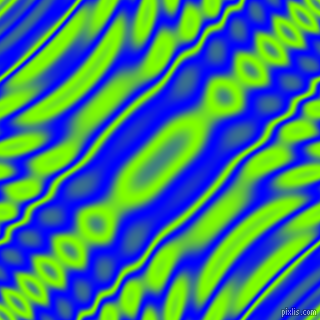 , Blue and Chartreuse wavy plasma ripple seamless tileable