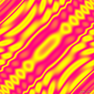 Deep Pink and Yellow wavy plasma ripple seamless tileable