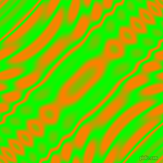 Lime and Dark Orange wavy plasma ripple seamless tileable