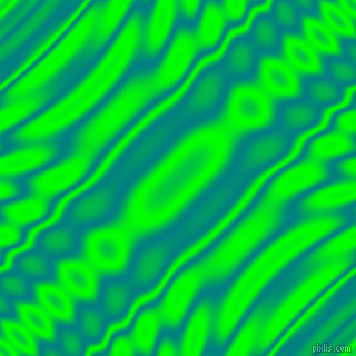 Teal and Lime wavy plasma ripple seamless tileable