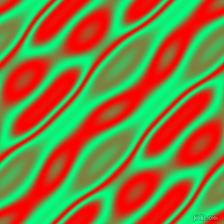 , Spring Green and Red wavy plasma seamless tileable